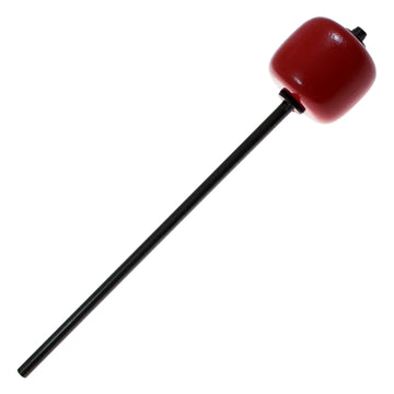 205A Battente Pedale Cassa Legno Duro Rosso Asta Lunga Nera