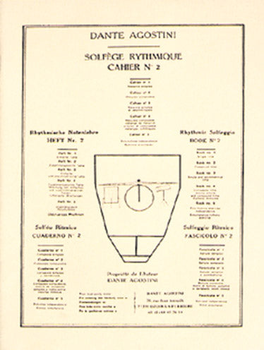 Editions Agostini Agostini - Solfege Rythmique Vol.2 : Mesures Composees
