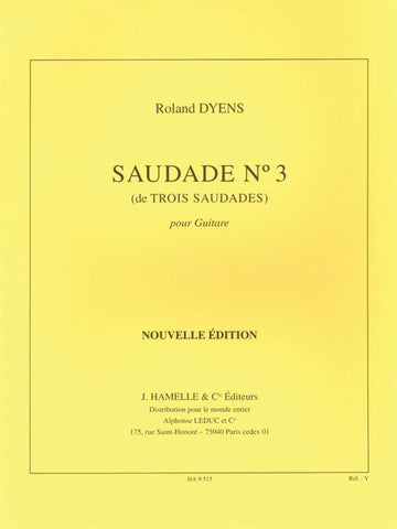 DYENS R. - SAUDADE N°3 - GUITARE
