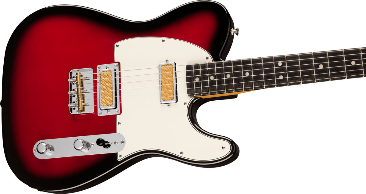 Telecaster Gold Foil EBO Sfumatura rosso mela candita