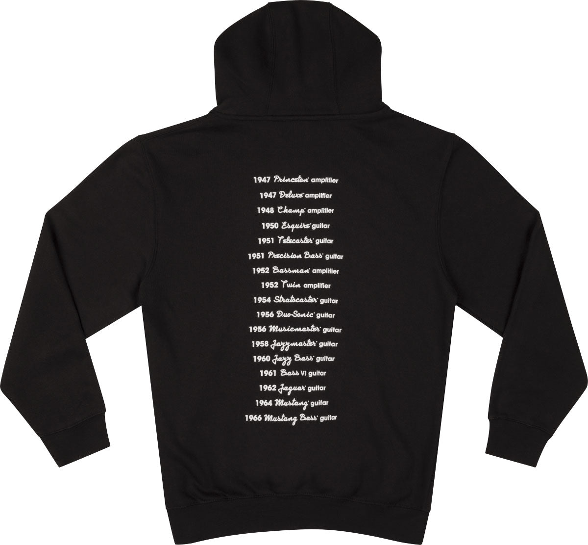 Fender Logo Date Back Hoodie Black XL