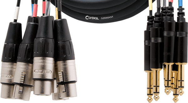 Multipolare 8 XLR Femmina/8 Jack Stereo 3 M