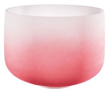 MEINL SONIC ENERGY CRYSTAL SINGING BOWL 14" COLOUR-FROSTED RED NOTE C4 ROOT CHAKRA