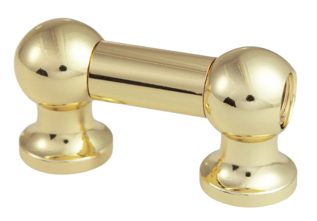 TL12S25-BR Blocchetto Tubo 25mm Dorato Singolo Tirante (X1)