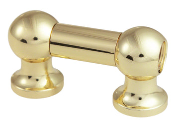 TL12S25-BR Blocchetto Tubo 25mm Dorato Singolo Tirante (X1)
