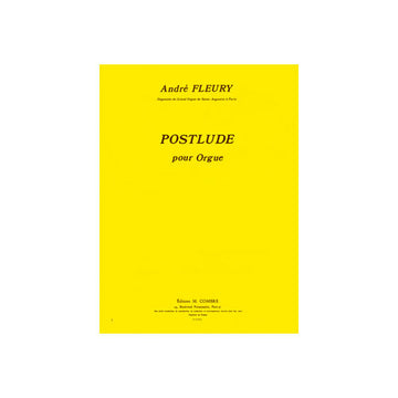 FLEURY ANDRE - POSTLUDE - ORGUE