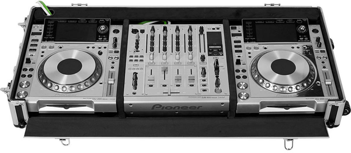 Custodia per regia 12'' XDJ1000 MKII e DJM750 W Argento