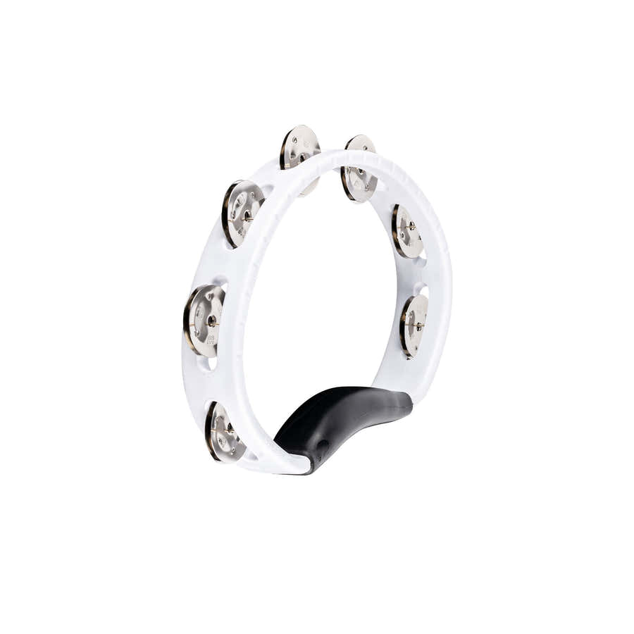 HTWH - Tamburello ABS Mezzaluna 1 Fila di Piattini Bianco