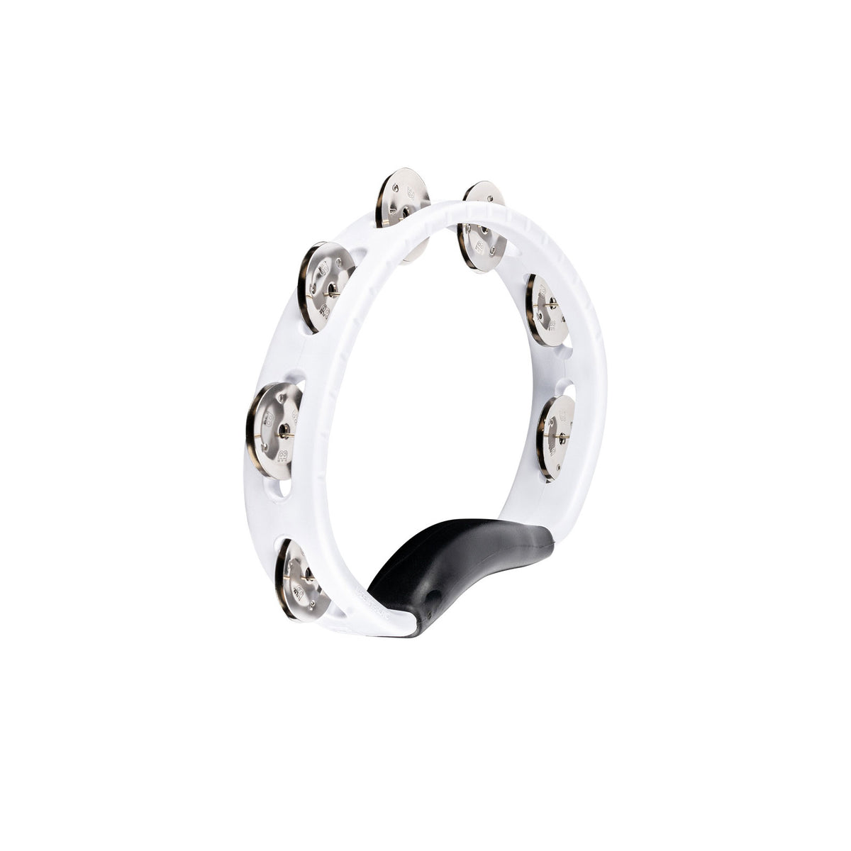 HTWH - Tamburello ABS Mezzaluna 1 Fila di Piattini Bianco