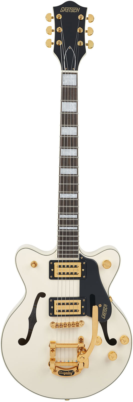 G2655TG Streamliner Blocco centrale Jr. Bigsby LTD LRL Bianco vintage
