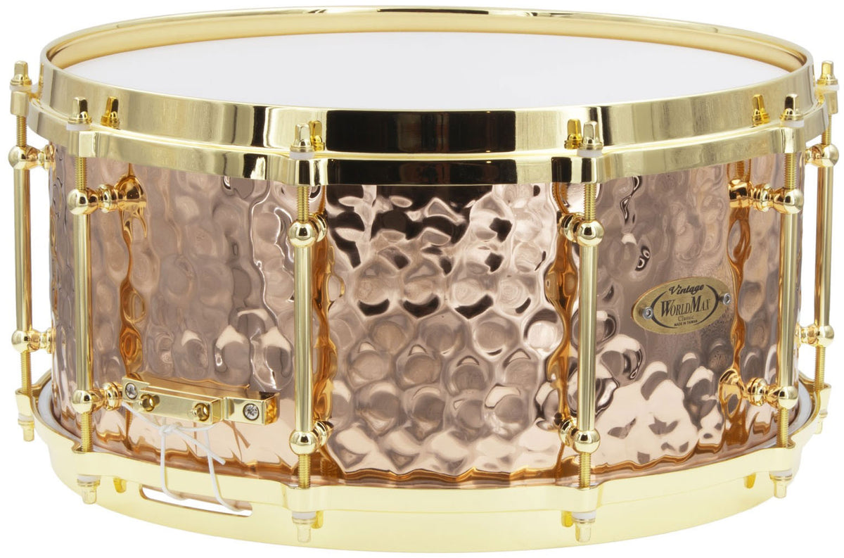 BZH-6514DHBR - Rullante 14" x 6.5" - Fusto in Bronzo Martellato - Cerchio Presso fuso