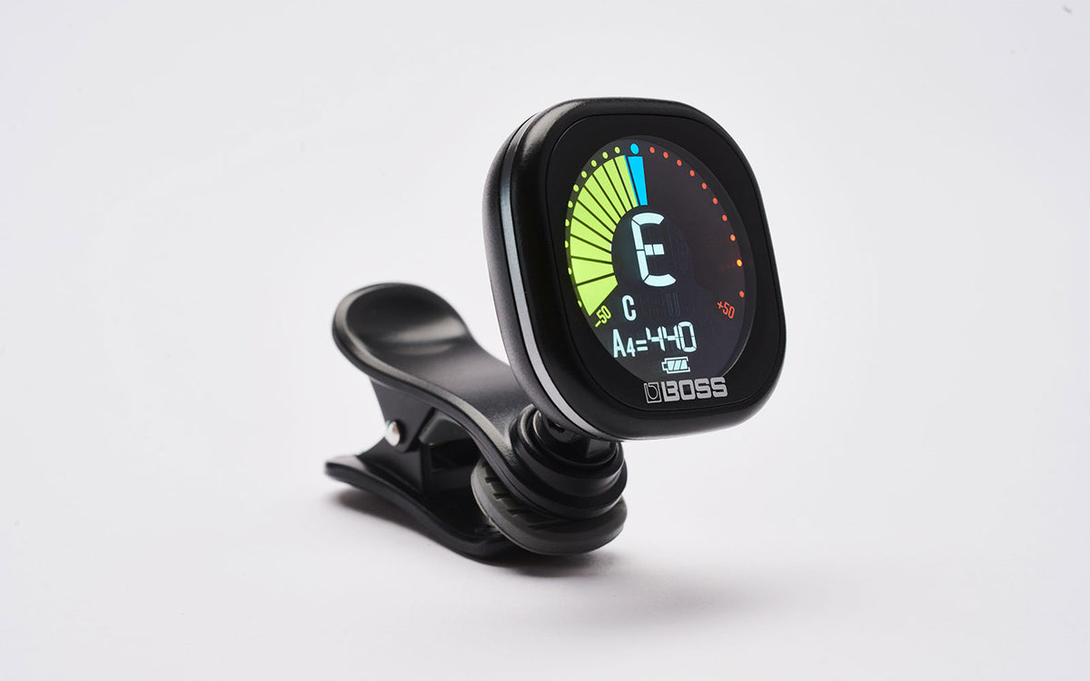 Boss TU-05 PREMIUM QUALITY CLIP ON TUNER WITH FULL COLOUR DISPLAY MULTIPLE TUNING MODES AND RECHARGEABL