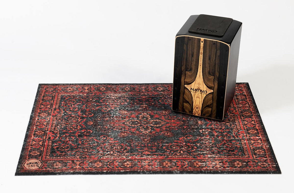 Tappeto Vintage Persian 1.30 X 0.90M Antiscivolo - Nero Rosso