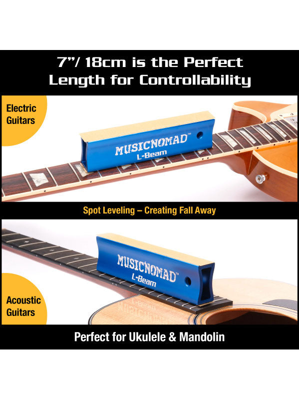 MN810 L-beam Barra di Levigatura dei Tasti Chitarre Ukulele Mandolino - 18cm