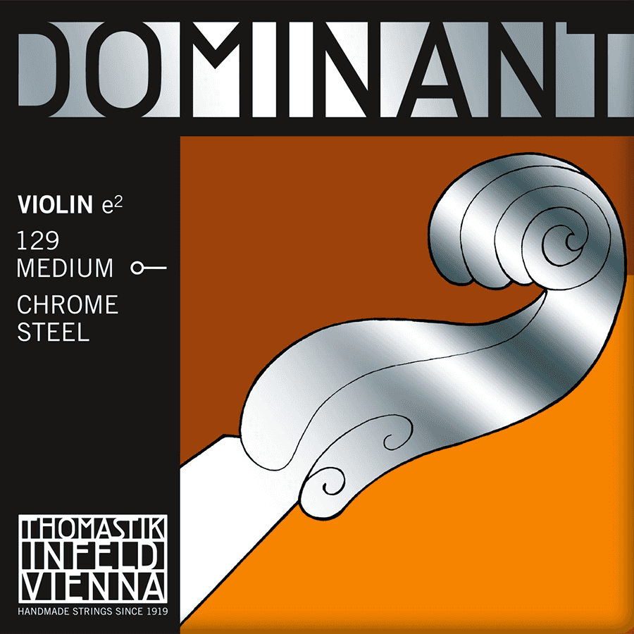 STRINGS VIOLIN DOMINANT SOLID CORE NYLON MEDIUM 129