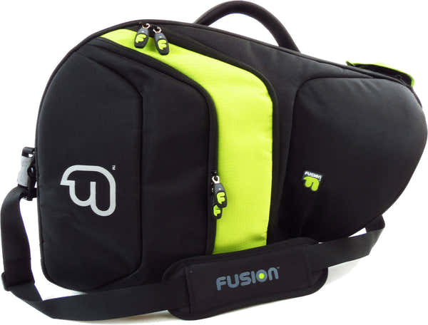 Fusion Bags Premium Black/Green Horn (Fixed Bell) Case