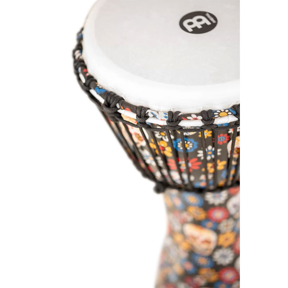 PERCUSSION 10" ROPE TUNED TRAVEL SERIES DJEMBE SYNTHETIC HEAD (PATENTED) DAY OF THE DEAD