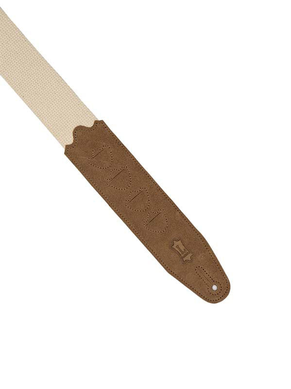 Tracolla in cotone con 4 porta-plettro 5 cm - Naturale/Naturale