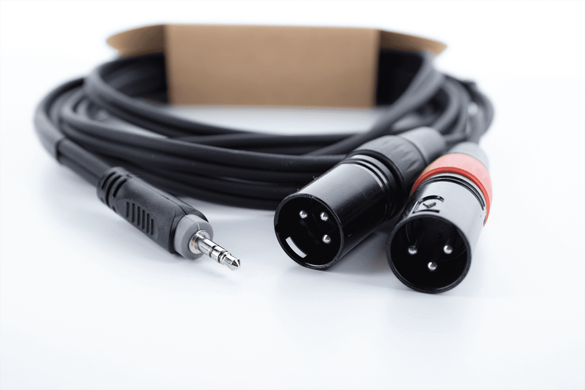 Cavo Y Mini-jack Stereo / 2 XLR Maschio 1 M