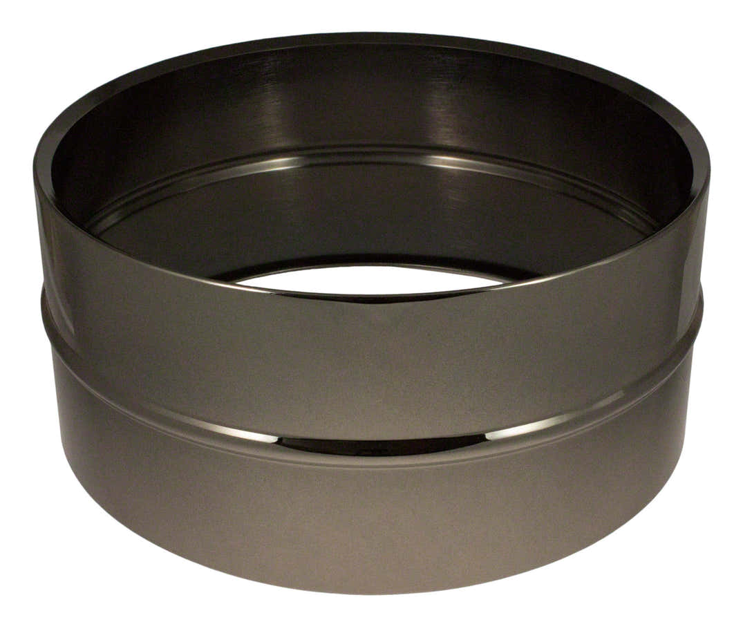 14X6.5 Fusto In Ottone Nichelato Nero (ottone)