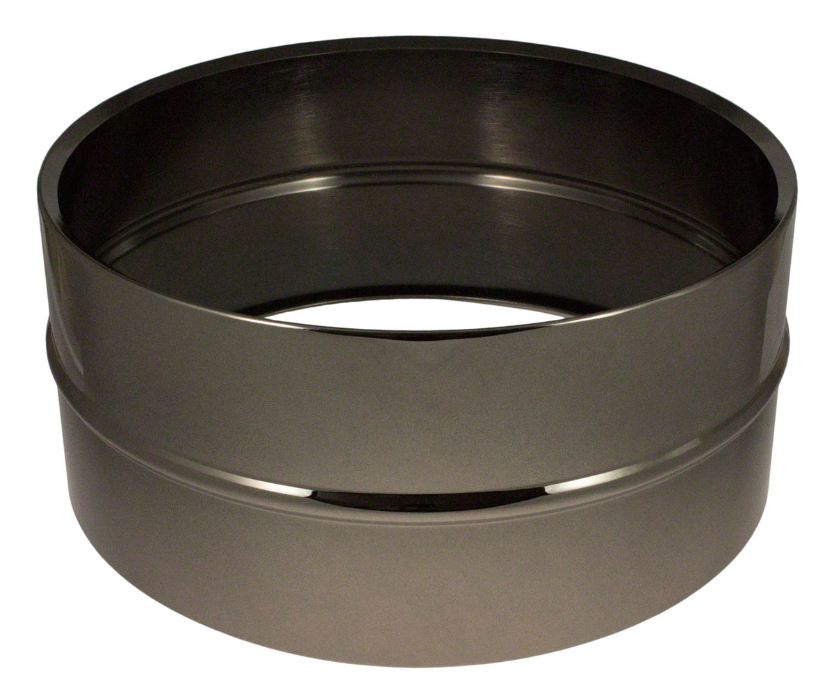 14X6.5 Fusto In Ottone Nichelato Nero (ottone)