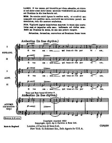 Vaughan Williams Ralph - O Vos Omnes