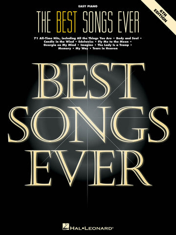 Best Songs Ever - 6TH Edition - Easy Piano