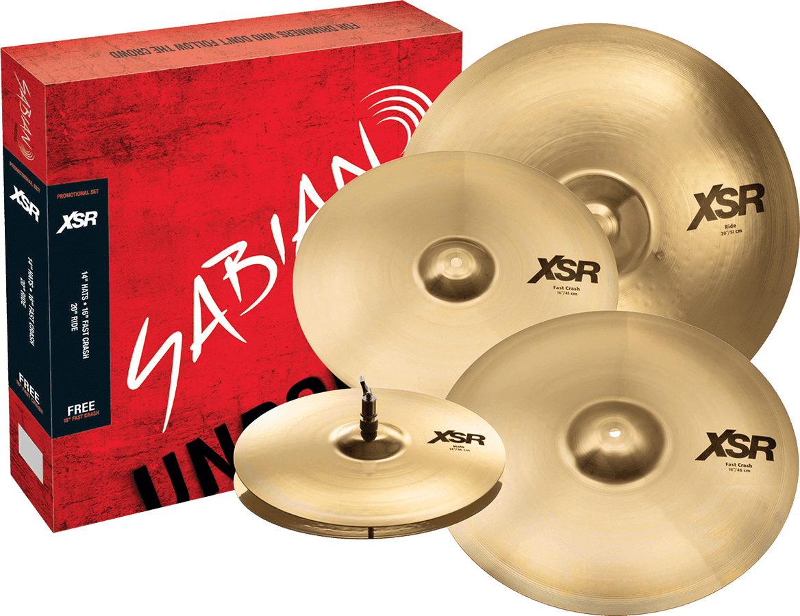 XSR55GB - Pack XSR Armonico 14/16/2 + 18" Crash +9 GIORNI DI PROVA DRUMEO