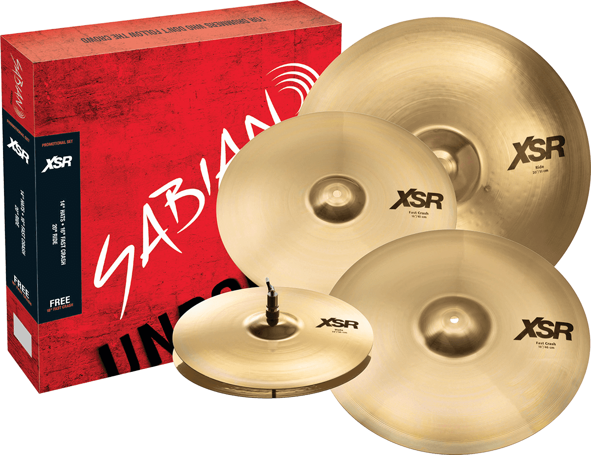 XSR55GB - Pack XSR Armonico 14/16/2 + 18" Crash +9 GIORNI DI PROVA DRUMEO