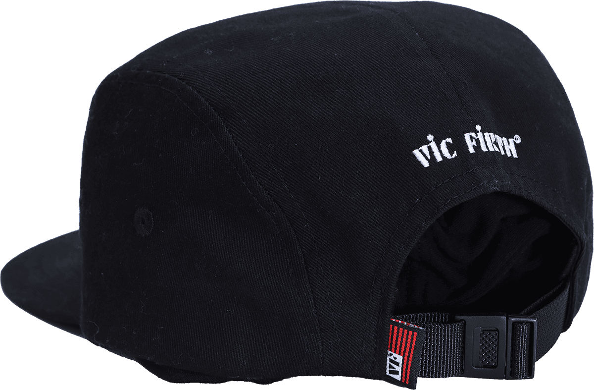 Cappello camp nero a 5 pannelli