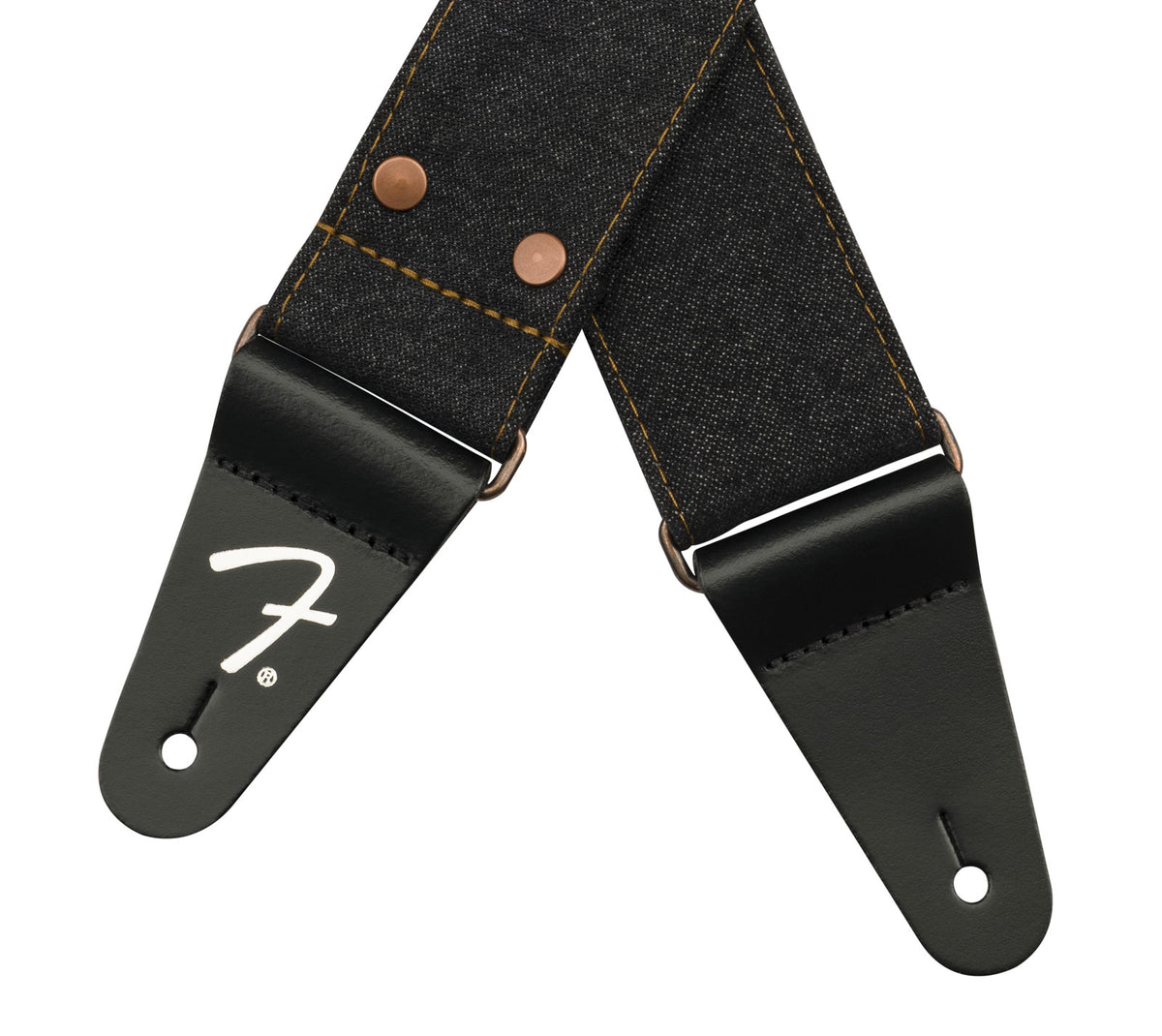 X Wrangler Cinghia in denim con borchie Nera