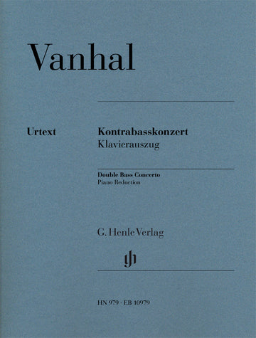 VANHAL J.B. - KONTRABASSKONZERT - CONTREBASSE & PIANO