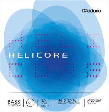3/4 HELICORE ORCHESTRAL BASS STRING SET SCALE MEDIUM TENSION