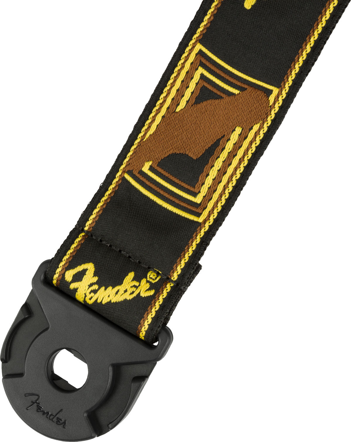 QUICK GRIP LOCKING END STRAP BLACK YELLOW AND BROWN 2"