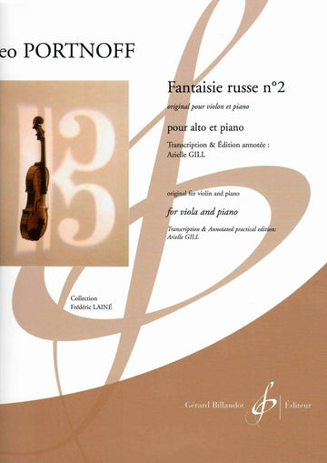 Portnoff Leo - Fantaisie Russe N°2 - Viola & Piano