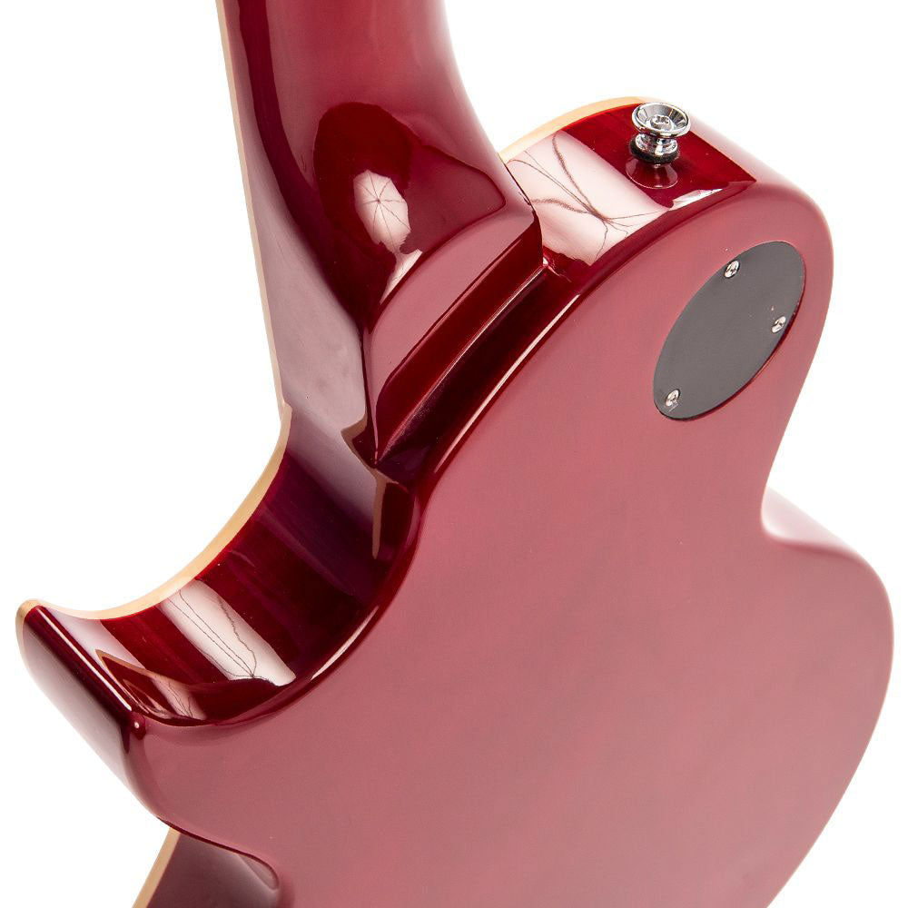 V100Twr Acero fiammato con sfumatura rosso vino