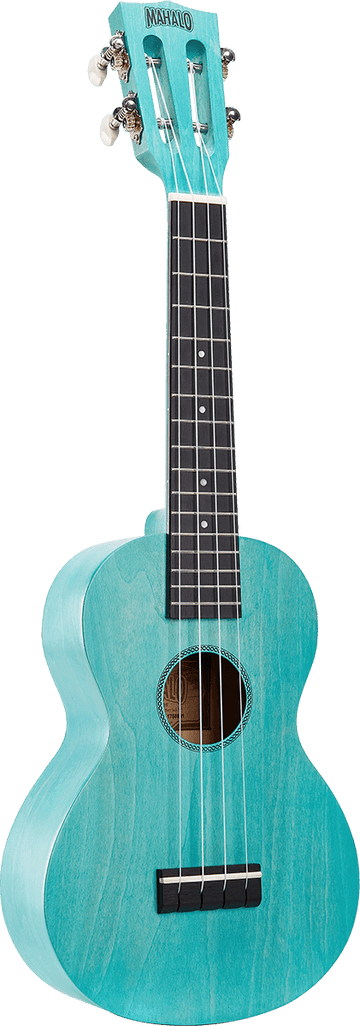 Ukulele Island Concert Blu acquamarina + Custodia