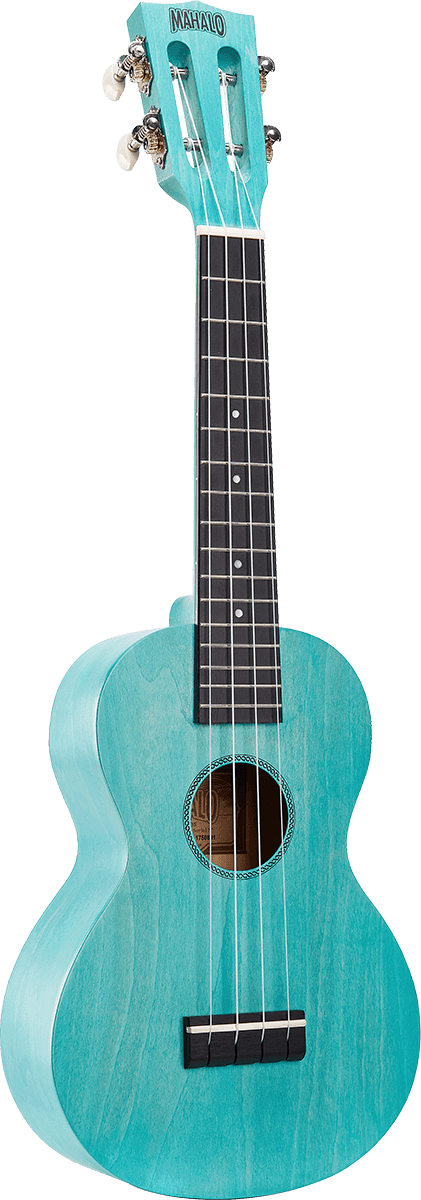 Ukulele Island Concert Blu acquamarina + Custodia