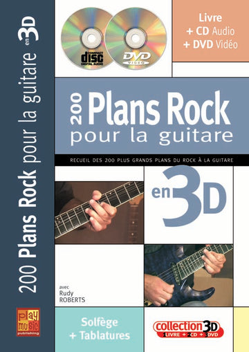 Roberts Rudy - 200 Frasi rock per chitarra in 3D CD + DVD