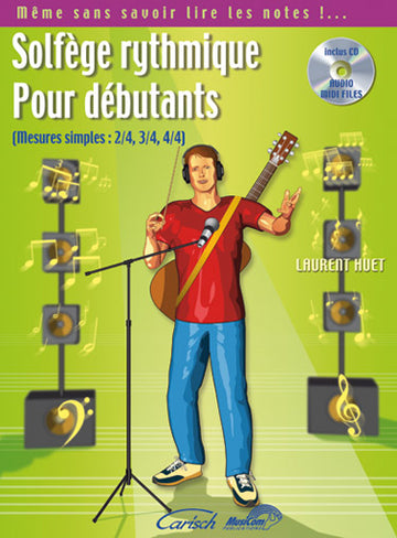 Huet Laurent - Solfege Rythmique Pour Debutants + CD