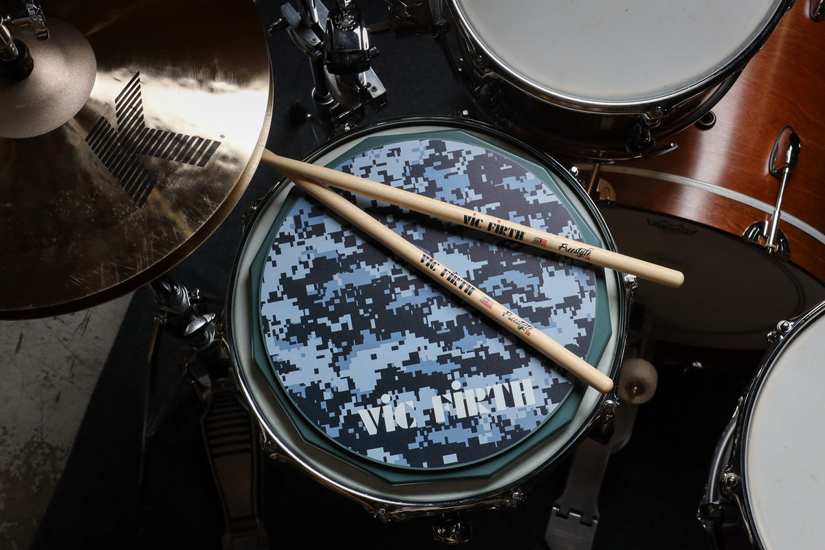 VIC FIRTH DIGITAL CAMO PRACTICE PAD 12" (IN ENGLISH)