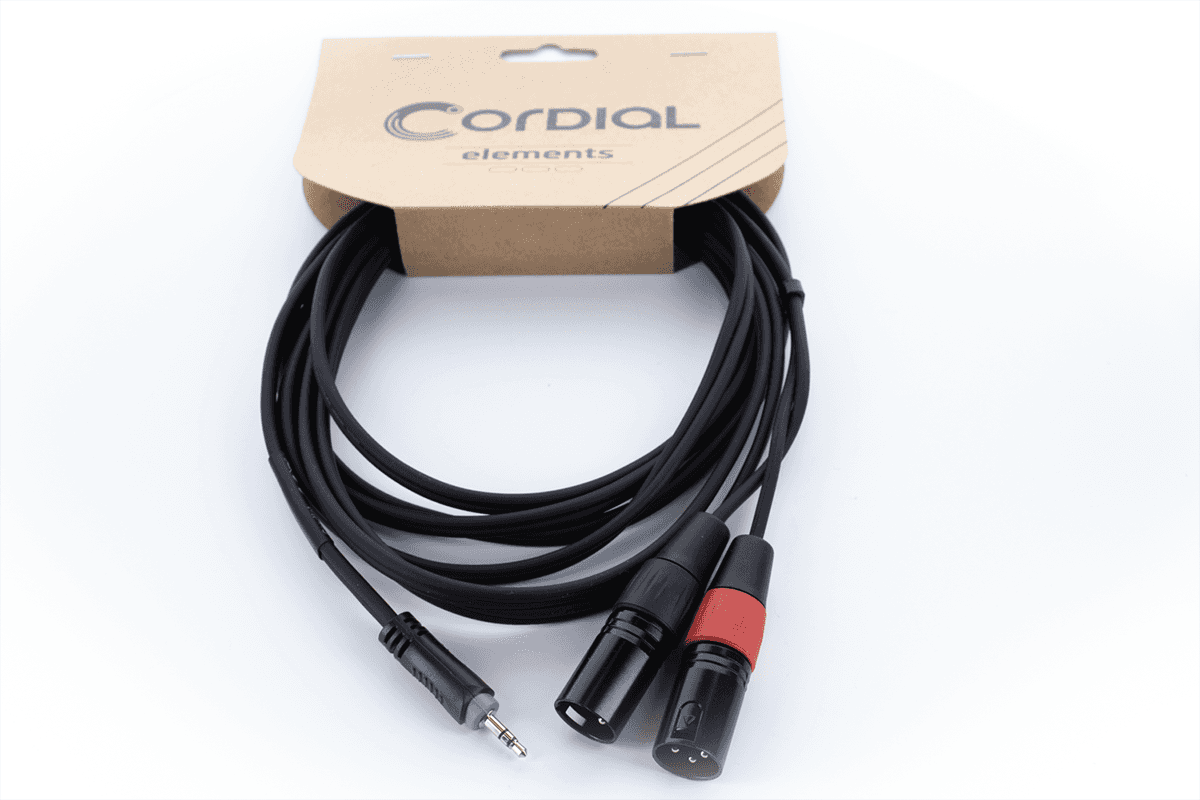 Cavo Y Mini-jack Stereo / 2 XLR Maschio 1 M