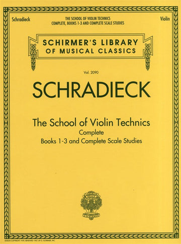 Schirmer Library Schradieck La scuola completa della tecnica violinistica - Violino