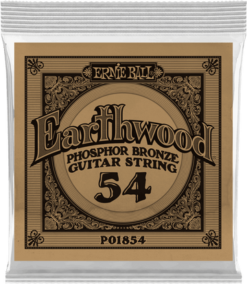 .054 EARTHWOOD PHOSPHOR BRONZE ACOUSTIC GUITAR STRINGS