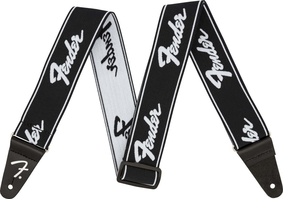 Weighless 2" Tracolla Running Logo Nera/Bianca