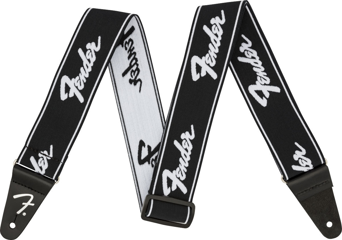 Weighless 2" Tracolla Running Logo Nera/Bianca