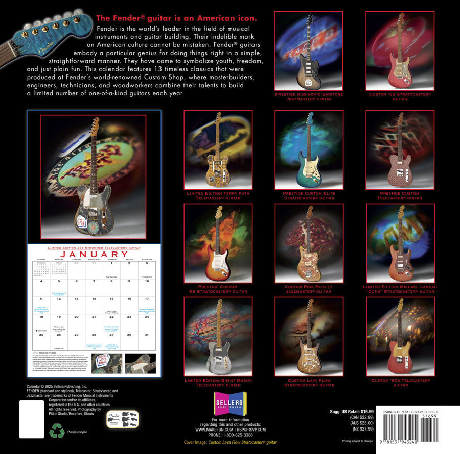 2026 Fender Custom Shop Calendar