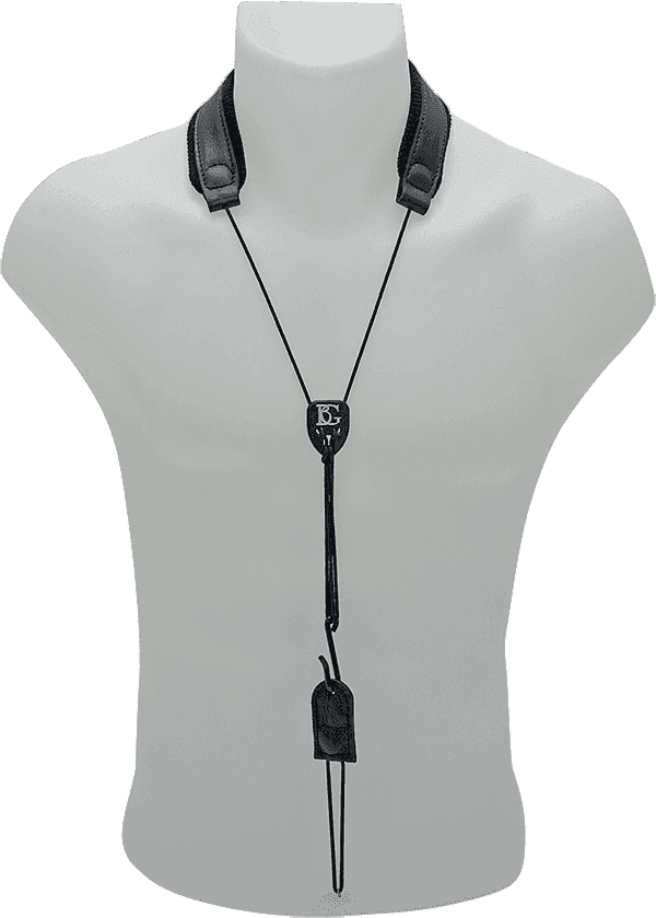 C50 - COLLARE CLARINETTO BASSO CUERO (METAL HOOK)