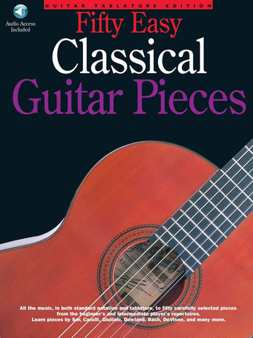 Fifty Easy Classical Guitar Pieces + Audio En Ligne - Guitar Tab