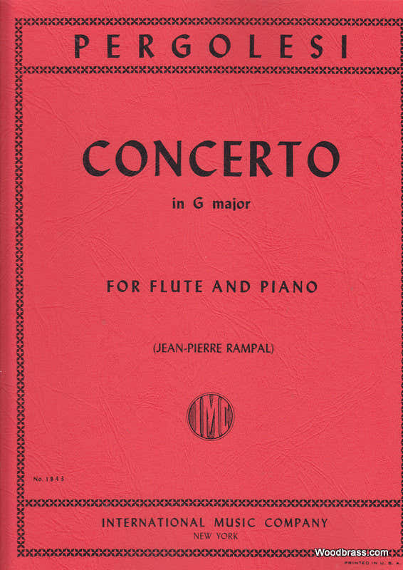 Pergolese - Concerto in Sol maggiore - Flauto e pianoforte